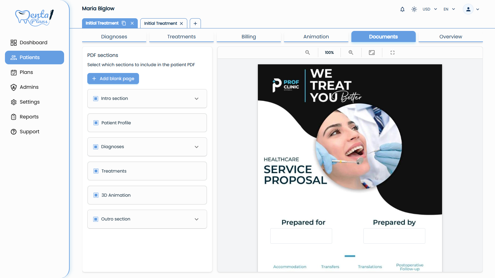 تصدير المستندات